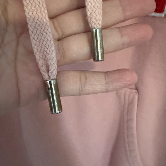 Ami Pink Hoodie with Red Heart Patch - Picture 5 of 11